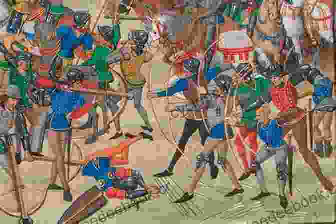 A Depiction Of The Battle Of Crecy, A Major English Victory In The Hundred Years' War. History Of England: A Captivating Guide To English History Starting From Antiquity Through The Rule Of The Anglo Saxons Vikings Normans And Tudors To The End Of World War 2 (Captivating History)