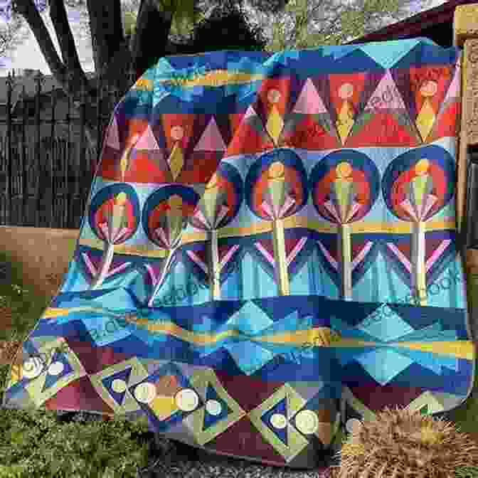 A Quilt With Geometric Patterns And Bold Colors Reminiscent Of The Roaring Twenties Learning About Quilting: 12 Novel Inspired Quilting Projects And How To Make Them: Easy Quilting Patterns