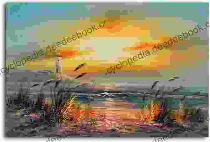 A Rodanthe Gift Yvonne Payne Painting Depicting A Dramatic Sunset Over The Ocean Rodanthe S Gift Yvonne Payne