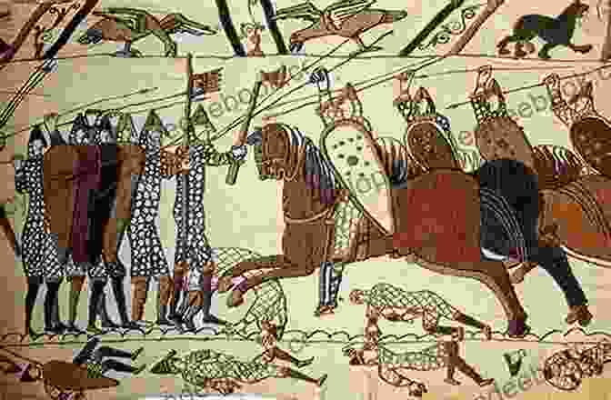 A Section Of The Bayeux Tapestry, Depicting The Norman Invasion And The Battle Of Hastings. History Of England: A Captivating Guide To English History Starting From Antiquity Through The Rule Of The Anglo Saxons Vikings Normans And Tudors To The End Of World War 2 (Captivating History)