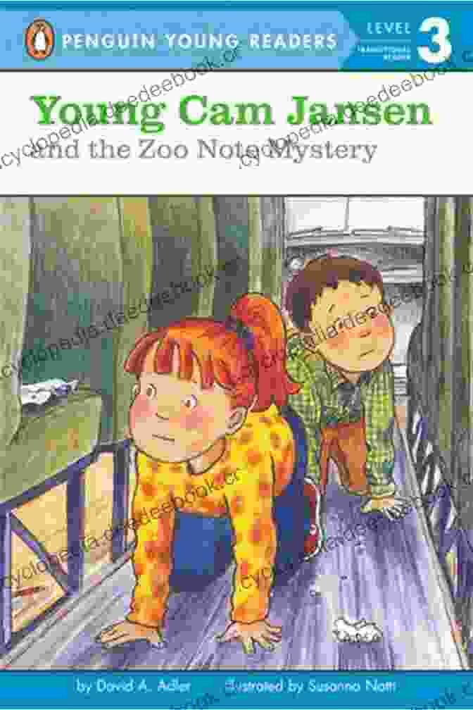 Book Cover Of Young Cam Jansen And The Zoo Note Mystery, Featuring Cam Jansen With Her Camera In Front Of A Zoo Entrance Young Cam Jansen And The Zoo Note Mystery