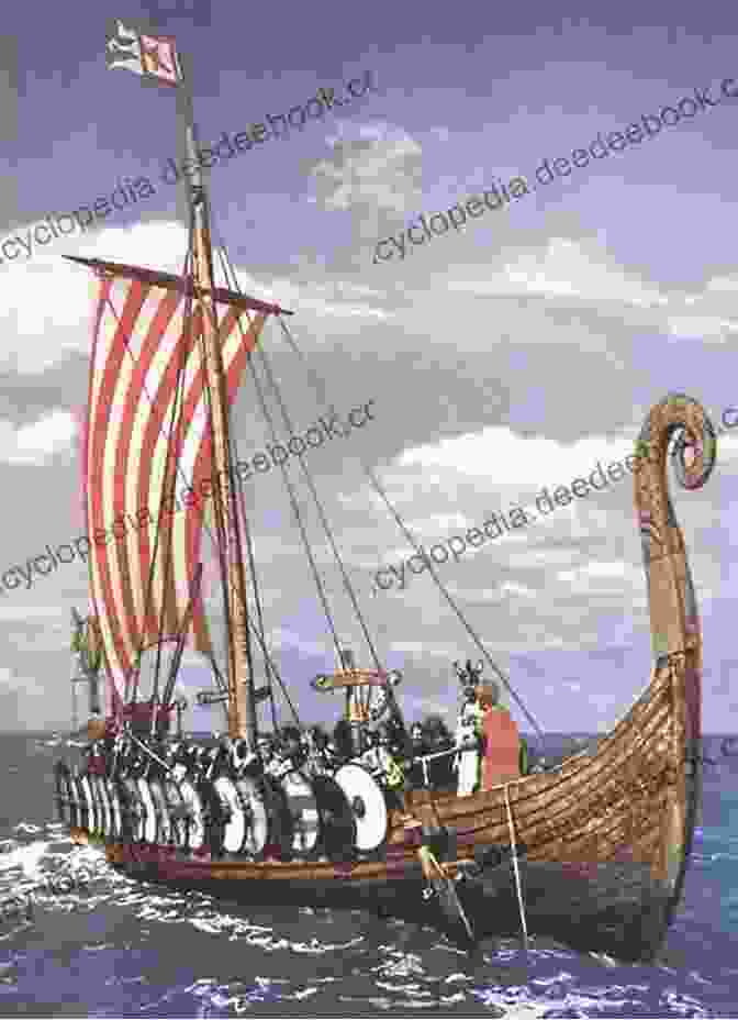 Depiction Of Viking Longships Raiding A Coastal Settlement. The Dark Ages: A Captivating Guide To The Period Between The Fall Of The Roman Empire And The Renaissance (Captivating History)