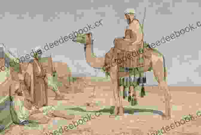 Eothen: An Engraving Of The Original Book Cover Depicting A Bedouin On A Camel Eothen Or Traces Of Travel Brought Home From The East