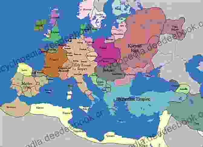 Map Of Europe In The Early Middle Ages, Showing The Fragmented Political Landscape And The Emergence Of New Kingdoms. The Dark Ages: A Captivating Guide To The Period Between The Fall Of The Roman Empire And The Renaissance (Captivating History)