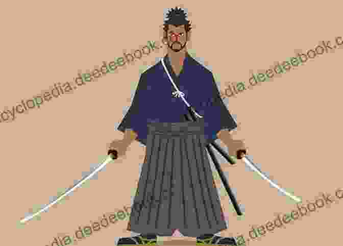 Miyamoto Musashi Practicing Swordsmanship The Of Five Rings