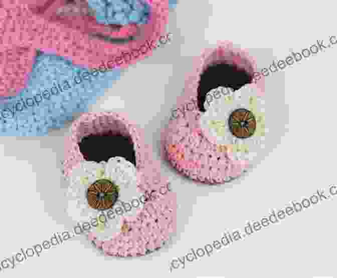 Pink And Yellow Crochet Floral Bloom Booties With Delicate Petals Lovely Baby Booties Ideas To Crochet: Little Things You Can Crochet For Your Baby